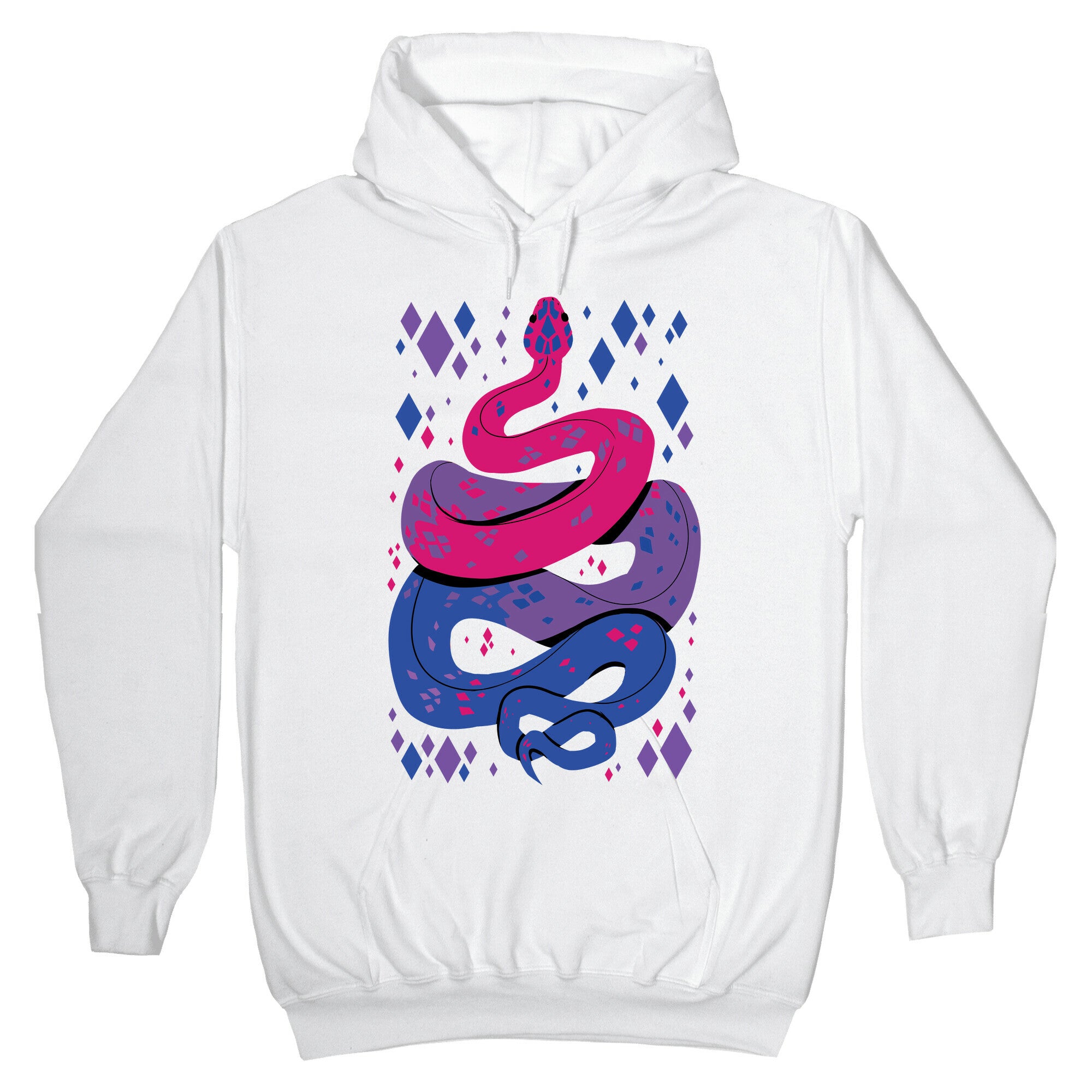 Pride Snakes: bi Hoodie
